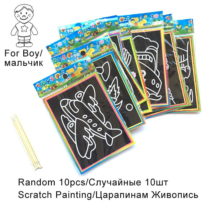 Magic Scratch Art Doodle Pad Educational Toy Magic Scratch Art Doodle Pad Educational Toy